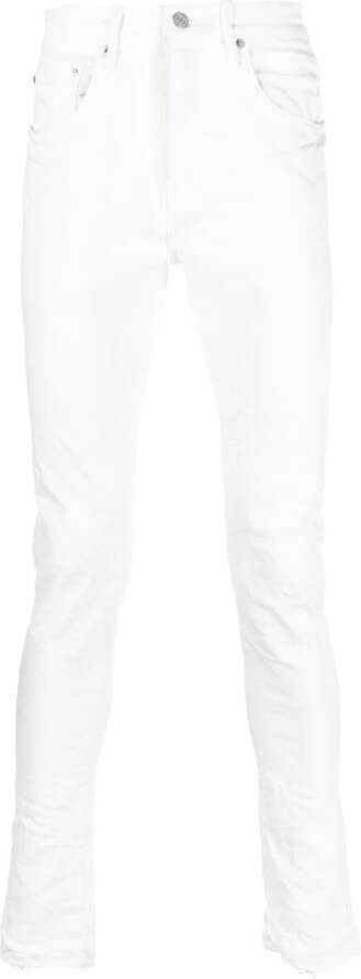 Purple Brand Jeans met logopatch Wit
