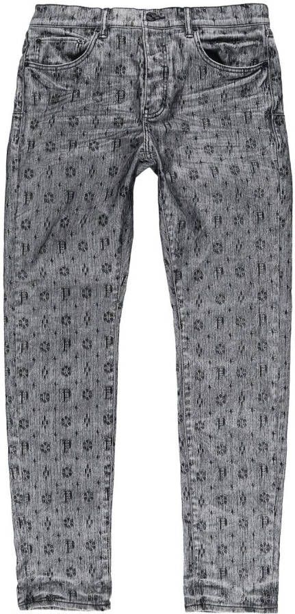 Purple Brand Jeans met monogram patroon Grijs