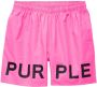 Purple Brand Shorts met elastische tailleband Roze - Thumbnail 1