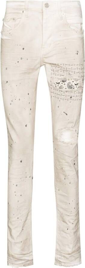 Purple Brand Skinny jeans heren Lycra katoen 28 Beige