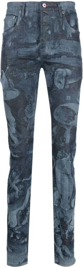 Purple Brand Skinny jeans Blauw