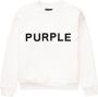 Purple Brand Sweater met logoprint Wit - Thumbnail 1