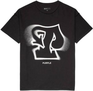 Purple Brand T-shirt met graffiti-print Zwart