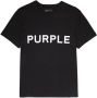 Purple Brand T-shirt met logoprint Zwart - Thumbnail 1