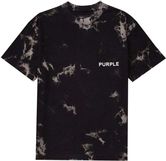 Purple Brand T-shirt met logoprint Zwart