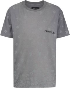 Purple Brand T-shirt met monogramprint Grijs