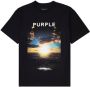 Purple Brand T-shirt met print Zwart - Thumbnail 1