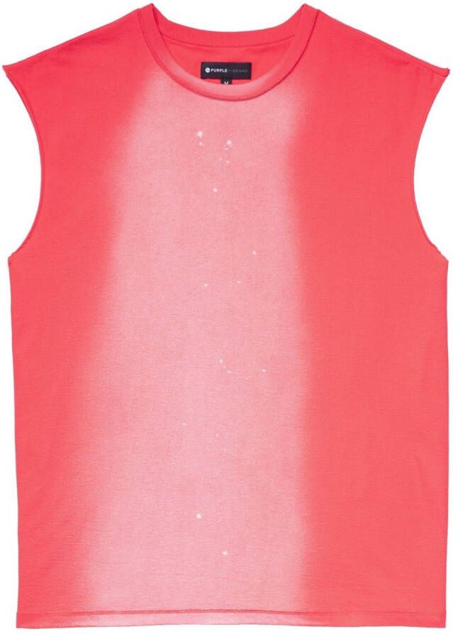 Purple Brand Tanktop met print Rood