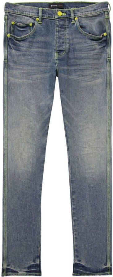 Purple Brand Jeans met gewassen-effect Blauw
