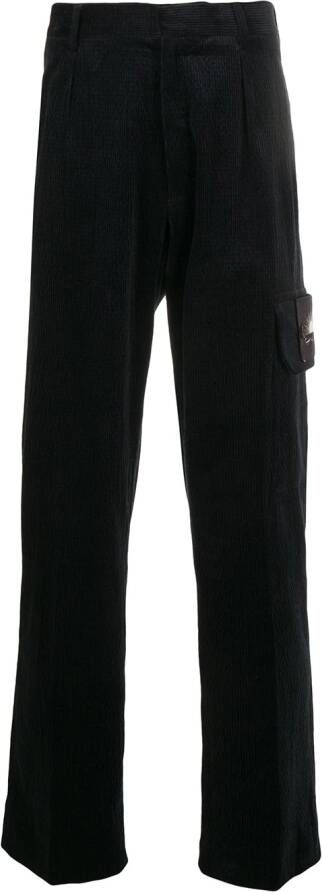 Qasimi Broek met logopatch Blauw