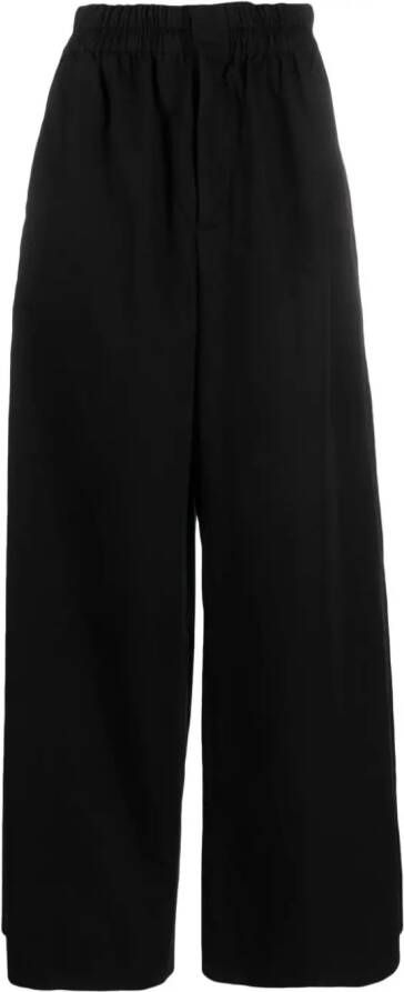 QUIRA Broek met wijde pijpen Zwart
