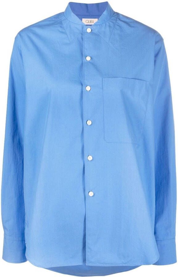 QUIRA Katoenen blouse Blauw