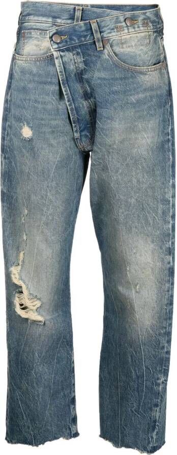 R13 Cropped jeans Blauw