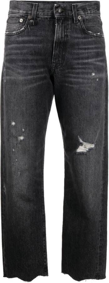 R13 Cropped jeans Zwart