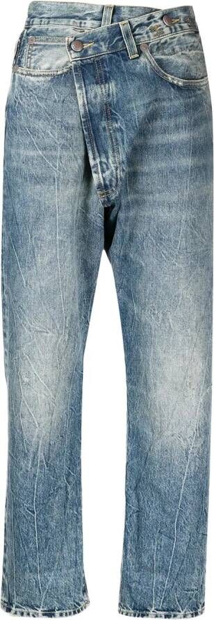 R13 High waist jeans Blauw