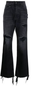 R13 Gerafelde jeans Zwart
