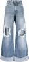 R13 Jeans met wijde pijpen Blauw - Thumbnail 1