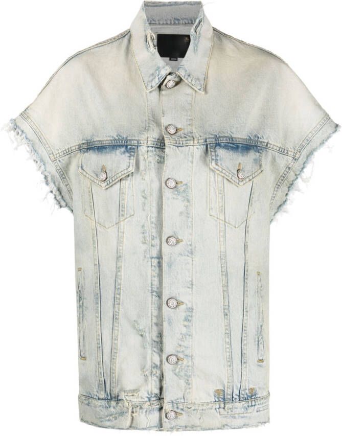 R13 Denim gilet Blauw