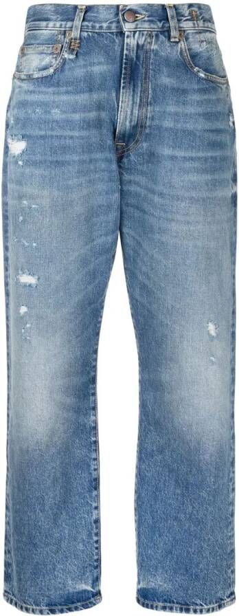 R13 Straight jeans Blauw