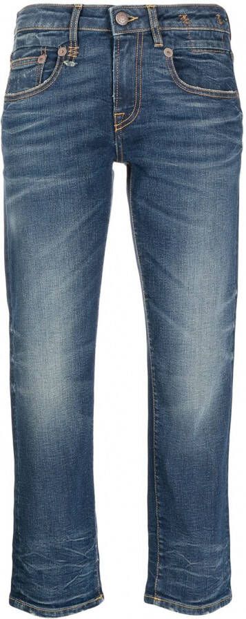 R13 Straight jeans Blauw