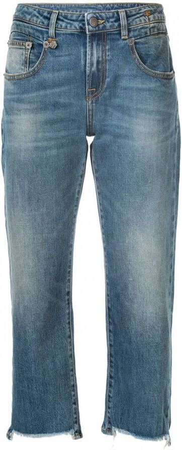 R13 Straight jeans dames katoen Spandex Elastane 26 Blauw