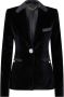 Rabanne Blazer met enkele rij knopen Zwart - Thumbnail 1
