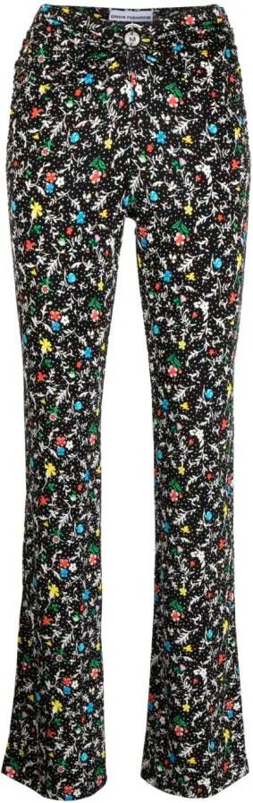 Rabanne High waist broek Zwart