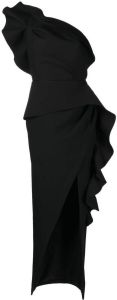 Rachel Gilbert Asymmetrische jurk Zwart