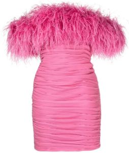 Rachel Gilbert Bandeau mini-jurk Roze