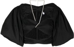 Rachel Gilbert Cropped blouse Zwart