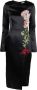 Rachel Gilbert Midi-jurk met geborduurde bloemen Zwart - Thumbnail 1