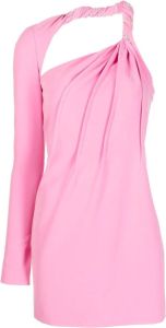 Rachel Gilbert Mini-jurk met enkele lange mouw Roze