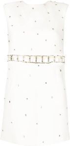 Rachel Gilbert Mini-jurk met stras Wit