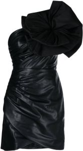 Rachel Gilbert Mini-jurk van imitatieleer Zwart