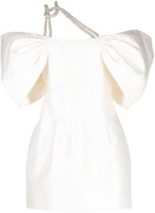 Rachel Gilbert Mini-jurk verfraaid met kristallen Wit