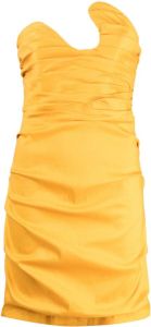 Rachel Gilbert Strapless mini-jurk Geel