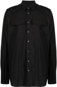 Raf Simons Button-up blouse Zwart