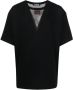 Raf Simons T-shirt met visnet vlak Zwart - Thumbnail 1