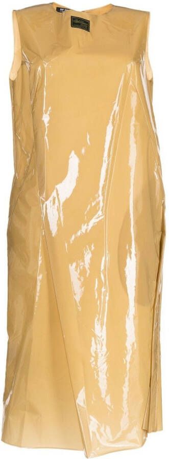 Raf Simons Glanzende jurk Bruin