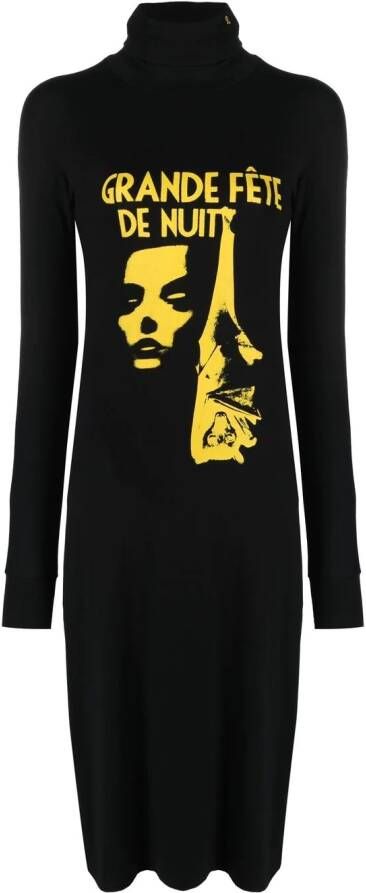 Raf Simons Jurk met col Zwart