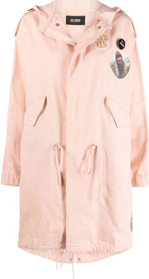 Raf Simons Jas met capuchon Roze