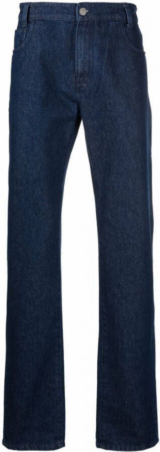 Raf Simons Jeans met logopatch Blauw