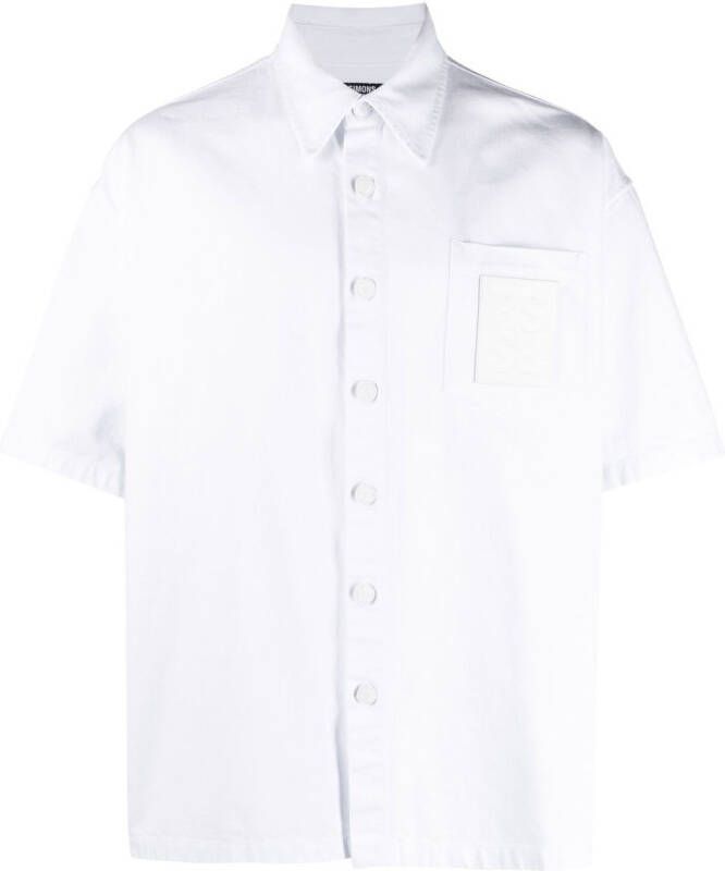 Raf Simons Overhemd met logopatch Wit