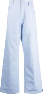 Raf Simons Jeans met logopatch Blauw