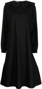 Raf Simons Midi-jurk met ronde kraag Zwart