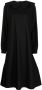 Raf Simons Midi-jurk met ronde kraag Zwart - Thumbnail 1