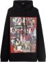Raf Simons Oversized hoodie Zwart - Thumbnail 1