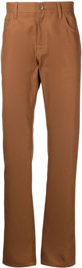 Raf Simons Slim-fit broek Bruin