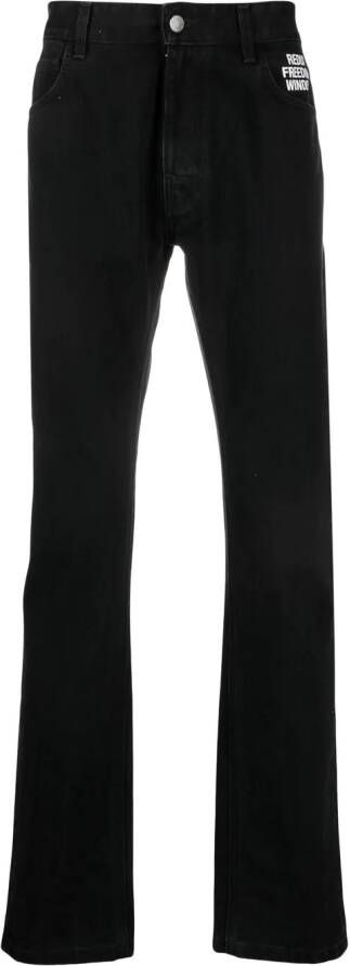Raf Simons Slim-fit jeans Zwart