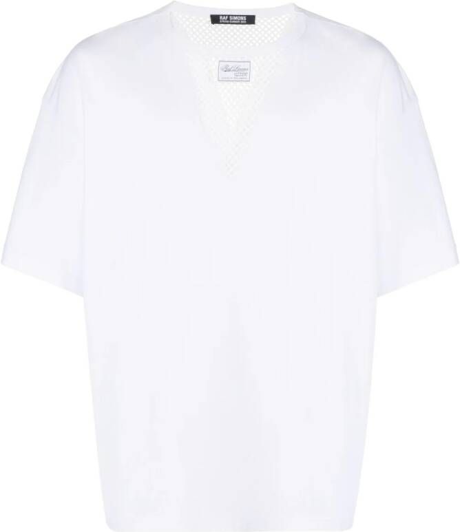 Raf Simons T-shirt met vlak Wit